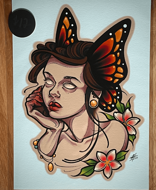 Space Mermaid Art Prints- Fairy Girl