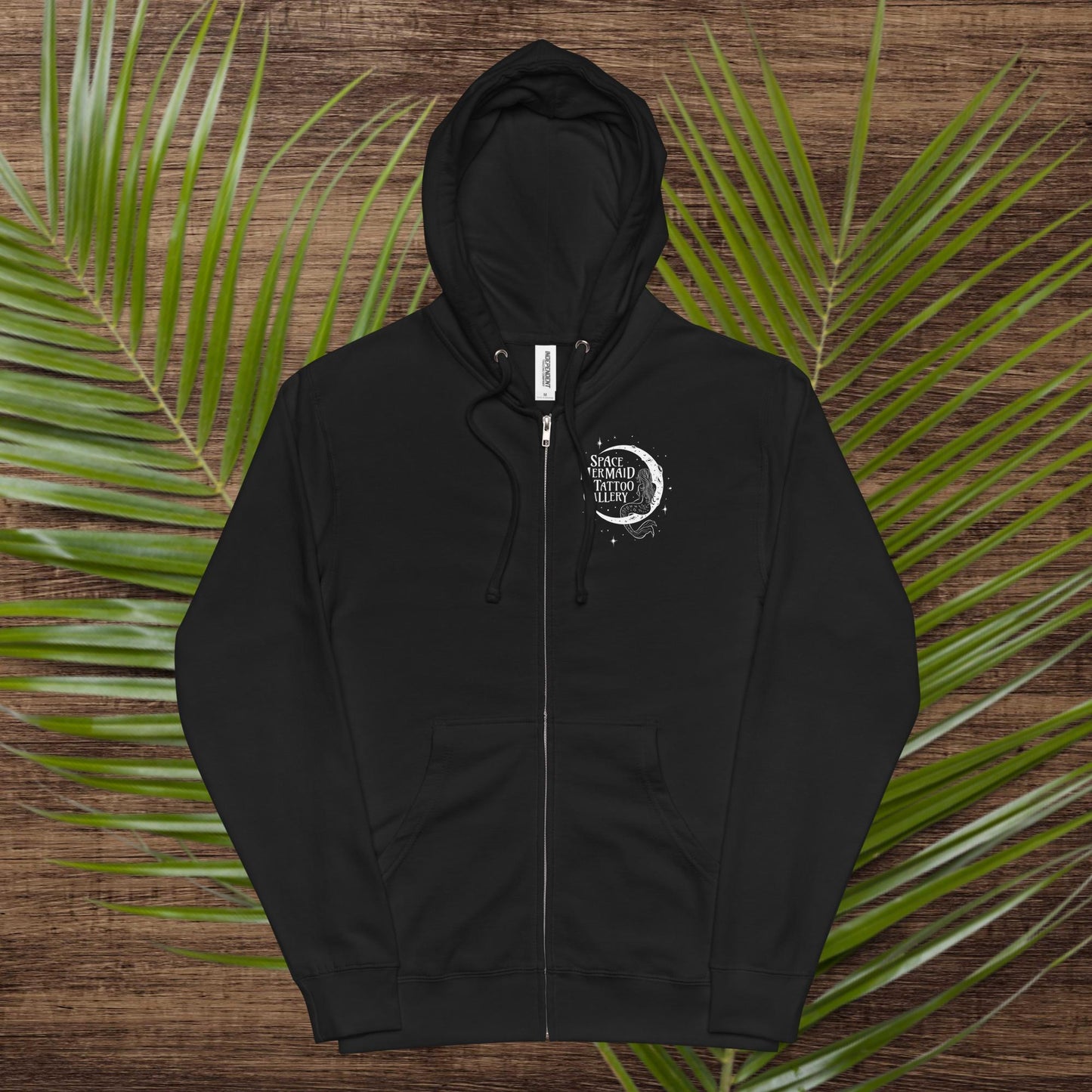 Space Mermaid Unisex Zip-Up Hoodie