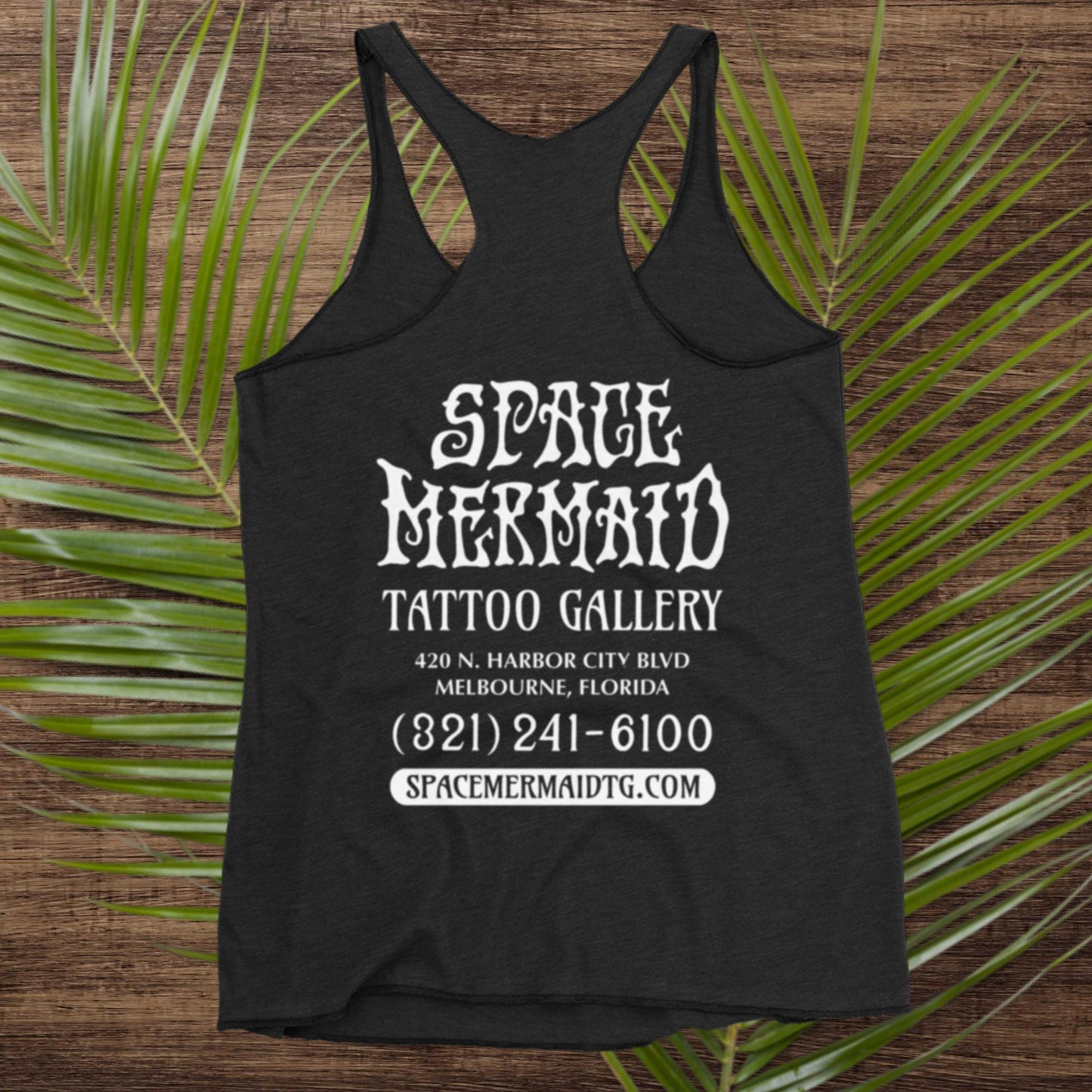 Space Mermaid Racerback Tank Tops